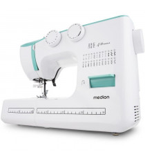 Machine a Coudre - MEDION - SM 60 - 62W - 24 Points + Points Doubles - 700 tr/min - LED - Turquoise