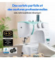 Machine a Coudre - MEDION - SM 60 - 62W - 24 Points + Points Doubles - 700 tr/min - LED - Turquoise
