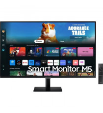 Écran PC - SAMSUNG - SMART MONITOR M5 CM500 - 27 FHD - Dalle VA - 60Hz - HDR10 - HDMI - Enceintes - Noir