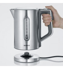 SEVERIN WK3418 Bouilloire 1,7 L a température réglable jusqu'a 100°C, pas de 5°C, Affichage LCD, Sans Bisphénol A, Socle 360°…