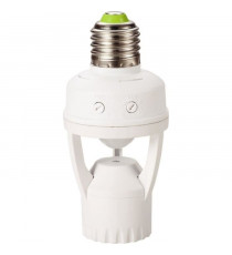 Douille E27 - GAO - Détecteur - 360°, durée ajustable, compatible LED/CFL