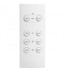 Pack de 2 prises télécommandées pour utilisation extérieure  + télécommande - GAO - 230 V - Noir