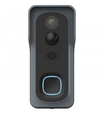 Kit Sonnette connectée + carillon - LINK2HOME - Wi-Fi, audio bidirectionnel, carillon sans fil