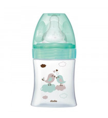 Dodie - Biberon Initiation+ Verre 150ml Vert Oiseaux