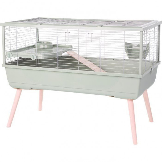 Cage rongeur surélevée - Zolux - Néolife - Pour cochon d'inde - 99 x 54 x 79 cm - Vert