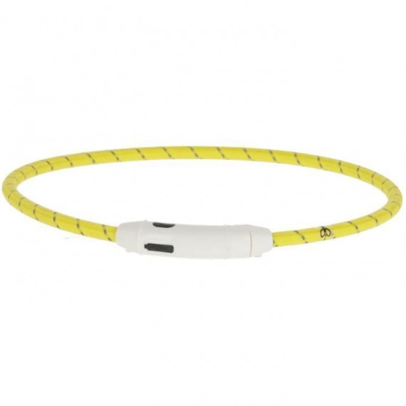 Collier LED - KERBL - Maxi Safe - Jaune - 65 cm x 10 mm