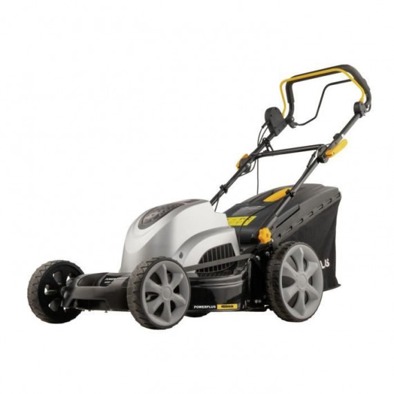 Tondeuse a gazon électrique - POWERPLUS - POWPG6290 - 1800 W - 460 mm Ø - Avec ramassage, mulching et éjection Arriere