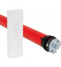 Moteur volet roulant radio + télécommande RM10MSB - SUPERROLLO - SR20906 -  Diametre 40 mm - 10 Nm - Poids max tablier 22 kg