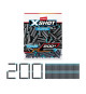Recharge de fléchettes - ZURU - X-SHOT Excel Pack 200 - Technologie a poche d'air - Compatibilité universelle - Pack pratique