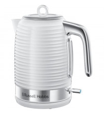 Russell Hobbs 24360-70 Bouilloire 1,7L Inspire, Ebullition Rapide, Niveau Eau Visible, Filtre Anti-Calcaire - Blanc