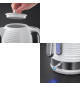 Russell Hobbs 24360-70 Bouilloire 1,7L Inspire, Ebullition Rapide, Niveau Eau Visible, Filtre Anti-Calcaire - Blanc