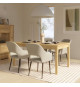 Table a manger extensible ouverture synchronisée - COMO - Chene - Rectangulaire - 160/207 x 90 x 76,6 cm