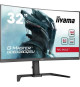 Écran PC - IIYAMA - GCB3280QSU-B2 - 31,5 QHD - VA - 180Hz - 0,2ms - HDMI/DP/USB HUB - Pied réglable - Incurvé 1500R - Noir
