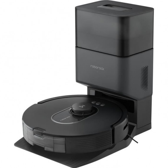 ROBOROCK Q5 MAX+ - Robot Aspirateur avec Station de Vidage - Double Brosse - Puissance 5500 Pa - Navigation LiDAR PreciSense
