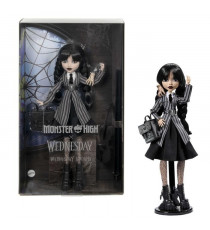 Monster High-Mercredi Addams en Uniforme-Poup?e avec La Chose - Monster High - HXJ04