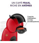 Machine a café capsules KRUPS Dolce Gusto Piccolo XS KP1A3510- 15 bars - Noir et rouge