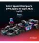 LEGO Lot de 10 écuries Formula 1 Speed Champions - Jeu de construction avec véhicule de course + 1 minifigurine collector