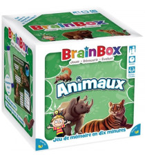 Jeu de société - BrainBox - Animaux - Jeu d'observation et de mémoire - 1 joueur ou plus - 8 ans et +