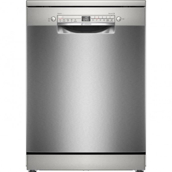 Lave-vaisselle pose libre BOSCH SMS2HVI02E SER2 - 14 couverts - Induction - L60cm - 46 dB - tiroir a couverts - Inox