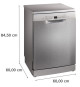 Lave-vaisselle pose libre BOSCH SMS2HVI02E SER2 - 14 couverts - Induction - L60cm - 46 dB - tiroir a couverts - Inox