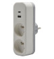Biplite - QUARX - 2P 16A - Avec USB-A et USB-C, conforme NF