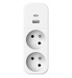 Biplite - QUARX - 2P 16A - Avec USB-A et USB-C, conforme NF