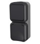 Double va et vient + Prise verticale - QUARX - Aqua Pro - Extérieure, verticale, IP55, 250V, 16A