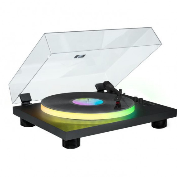 Tourne-disques - BIGBEN INTERACTIVE - Plateau lumineux - Entraînement par courroie - Bluetooth - Effets lumineux