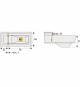 Verrou - ABUS - 3010 W KD EK - Solution universelle pour fenetres et portes - Penes massifs - Montage discret