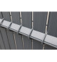 Kit lamelles brise-vue - NATURE - Pour panneau de clôture rigide - Occultant 4/5 - 1,025 x 2,50 m - Anthracite