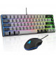 Pack Gamer 2 en 1 - THE G-LAB - COMBO HYDRO - Souris filaire - Clavier filaire - Gris/Noir - RGB