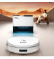 Robot Aspirateur Laveur connecté avec base de vidage - EZICLEAN All In One Z15 Pro - 10 000 Pa - 1,5 L - Blanc