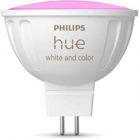 Ampoule connectée - PHILIPS HUE - MR16 - Lumiere blanche et colorée - Compatible bluetooth - Lot de 2 - Fonctionne avec app e…