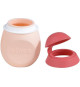 BEABA Gourde bébé/enfant en silicone, BabySqueez' 2 en 1, 2 embouts (1er et 2eme age), 180 ml, Rose