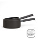 Set de 2 casseroles - LIVOO - MEP154N - Antiadhésif sans PFOA ni PFOS - Manche silicone - Tous feux dont induction
