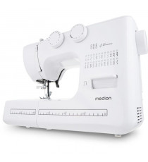 Machine a Coudre - MEDION - SM 60 - 62W - 24 Points + Points Doubles - 700 tr/min - LED - Blanc