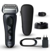 Rasoir - BRAUN - SERIES 8 8513s - 4 éléments rasage - Wet&Dry - 60 min - Noir