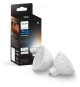 Ampoule connectée - PHILIPS HUE - MR16 - Lumiere blanche - Compatible bluetooth - Lot de 2 - Fonctionne avec App et voix