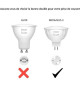 Ampoule connectée - PHILIPS HUE - MR16 - Lumiere blanche - Compatible bluetooth - Lot de 2 - Fonctionne avec App et voix