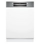Lave-vaisselle semi-encastrable BOSCH SMI6ZCS10E SER6 - 14 couverts - Induction - L60cm - 40 dB - Classe B - Acier Brossé