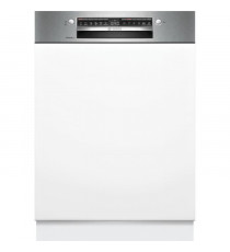Lave-vaisselle semi-encastrable BOSCH SMI6ZCS10E SER6 - 14 couverts - Induction - L60cm - 40 dB - Classe B - Acier Brossé