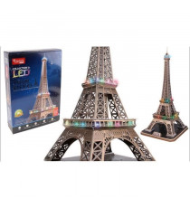 Puzzle 3D lumineux - Tout Eiffel - Jeu de construction - EXPLORA - 84 pieces - Des 8 ans