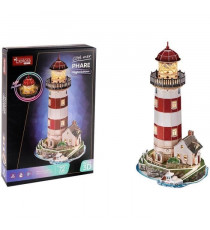 Puzzle 3D lumineux - Phare - Jeu de construction - EXPLORA - 72 pieces - Des 8 ans