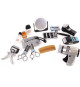 Set coiffeur - Jeu d'imitation Barbier - CLEMENT CLEMENTINE - Tondeuse, seche-cheveux, rasoirs - Des 3 ans