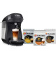 Bundle Tassimo - 1 machine a café Happy noir + 3 packs de T- Discs - BOSCH - TAS102EC3
