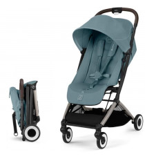 CYBEX - Poussette ultra compacte et confortable - ORFEO - 4 roues - Stormy Blue