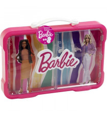 Mallette vitrine Barbie - KLEIN - 5808 - Pour 6 poupées avec fermoir lumineux - Des 3 ans