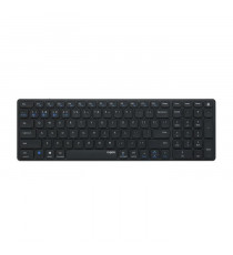 Ensemble clavier souris - RAPOO - 9700M - Sans fil - Multimode - Numpad - Noir