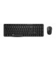 Ensemble clavier souris - RAPOO - X1800S - Sans fil - Numpad - Noir