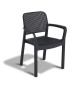 Allibert by KETER  Samanna  lot de 6 fauteuils de jardin  en résine  gris graphite